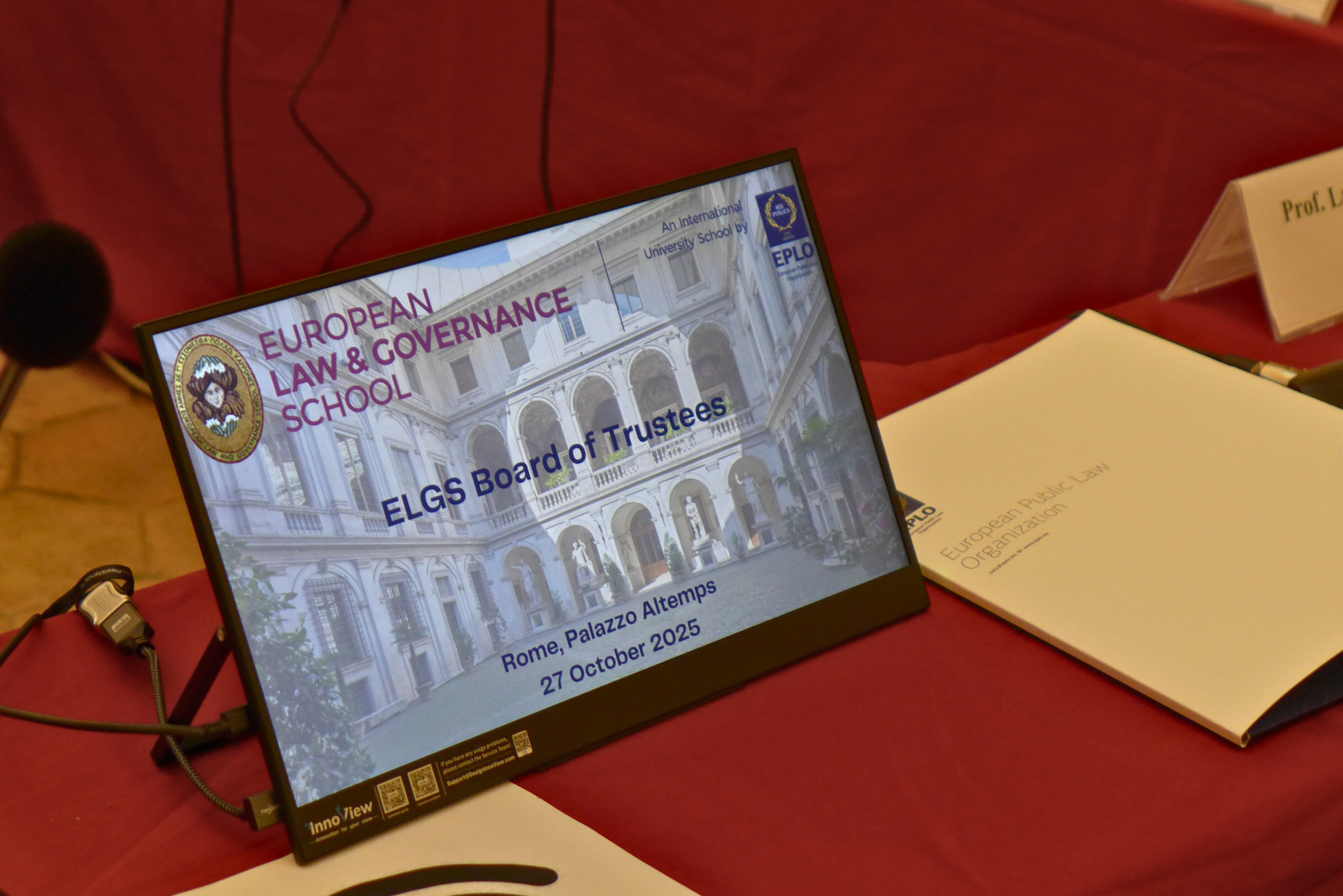 ELGU Board of Trustees convenes for the first time at Palazzo Altemps, Rome